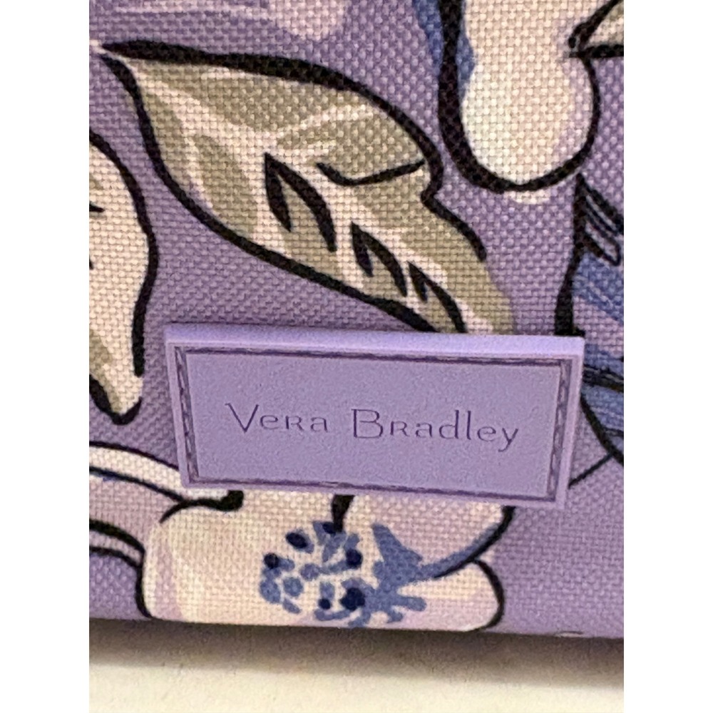 Vera Bradley Purple Floral Insulated Lunch Bag Cooler Adjustable Strap